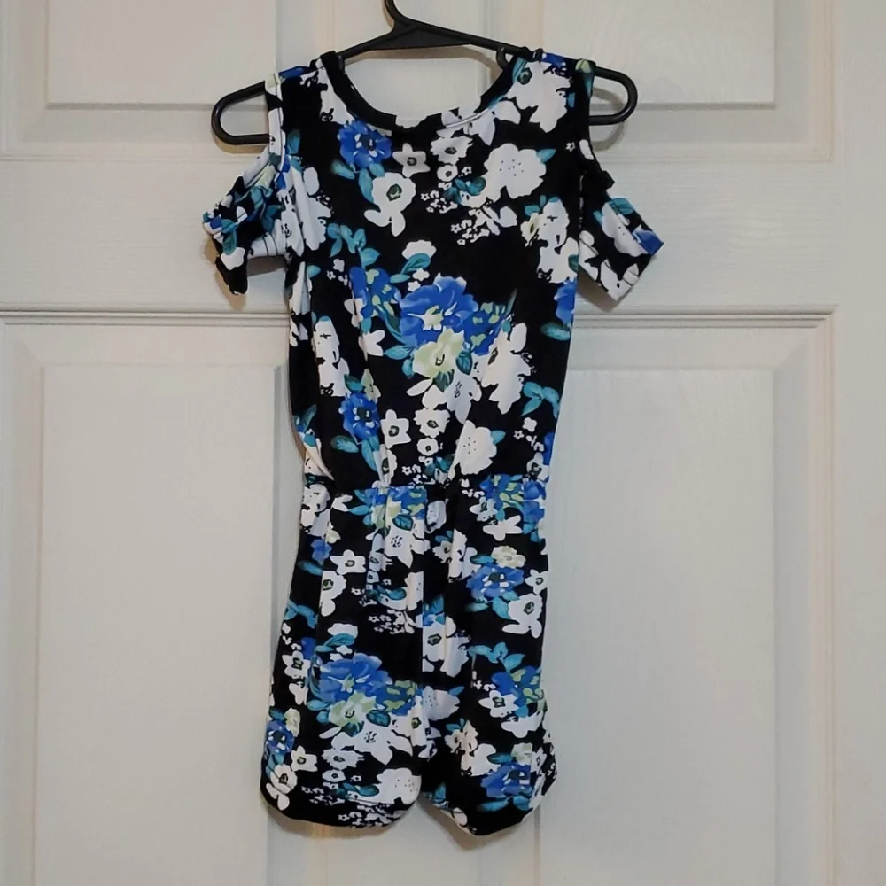 Floral Cold Shoulder Romper